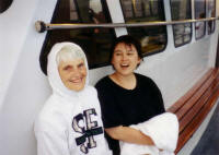 Sunset Cruise - Mom and Joy in LBI - 1999